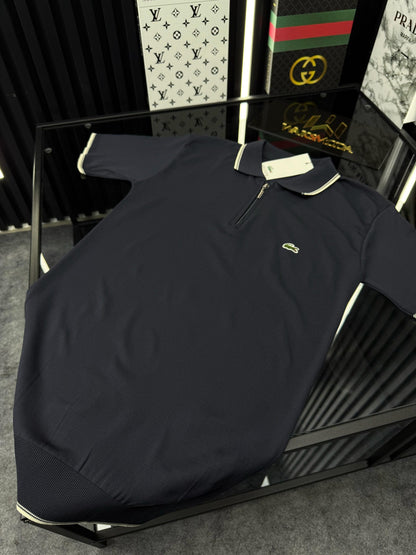 LCST Polo Yaka Örme Triko Tshirt /Lacivert