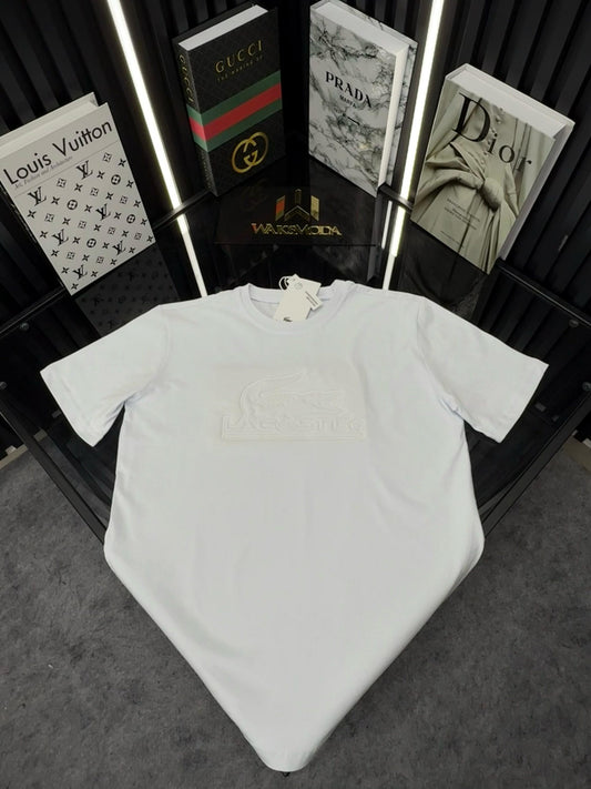 LCST Bisiklet Yaka Tshirt  /Beyaz