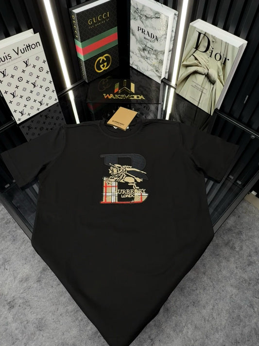 BRBRY Bisiklet Yaka Tshirt /Siyah BB