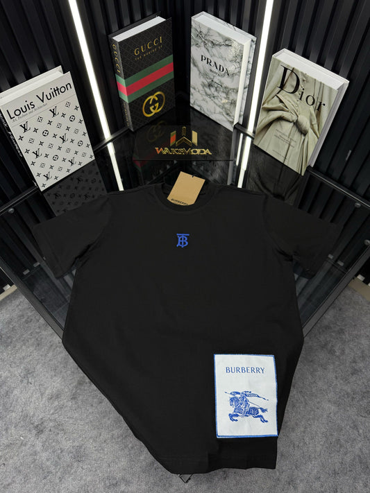 BRBRY Bisiklet Yaka Tshirt M/Siyah