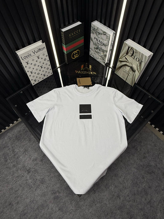 BRBRY Bisiklet Yaka Tshirt  /Beyaz