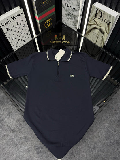 LCST Polo Yaka Örme Triko Tshirt /Lacivert