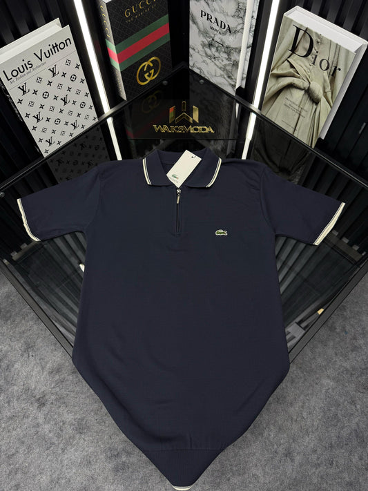 LCST Polo Yaka Örme Triko Tshirt /Lacivert